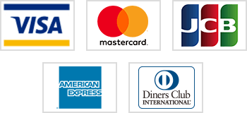 VISA / MasterCard / JCB / American Express / Diners Club