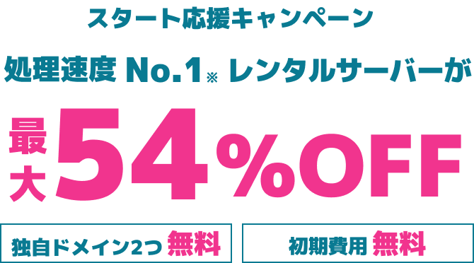 レンタルサーバー最大54%OFF！今ならWINGパック「ベーシックプラン」が月額660円～使える！
