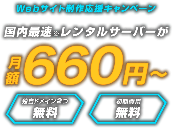 レンタルサーバー最大54%OFF！今ならWINGパック「ベーシックプラン」が月額660円～使える！